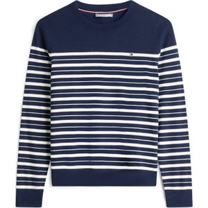 TOMMY HILFIGER Trui  navy / wit