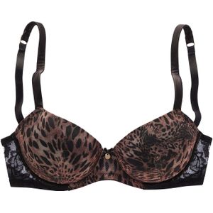 Lascana - Push-up-bh - Leo Bedrukt - Sexy Lingerie - Met Beugel