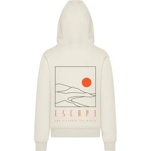 F4NT4STIC Sweatshirt 'Escape Discover the World Landscape'  crème / oranje / zwart