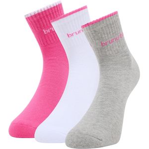 Bruno Banani Sokken 'Dillon'  grijs / rosa / wit