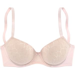 Bralette - Rosé - Kant - Naadloos - Licht Gewatteerd - Met Beugel