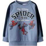 NAME IT - NMMOBERT SPIDER - Sweatshirt - Marine - Duifblauw - Rood - Wit