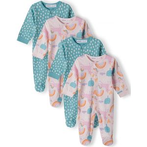 MINOTI Nachtkledij  cyaan blauw / oranje / pink / wit