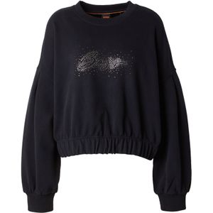 BOSS Sweatshirt 'C_Easton'  zwart / zilver
