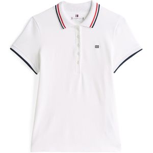 TOMMY HILFIGER - Shirt - Marine - Katoen - Polokraag - Kwartmouw