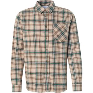 Kronstadt Overhemd 'Gavel'  beige / donkerbeige / groen