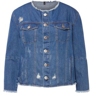 Studio Untold Tussenjas  blauw denim / gemengde kleuren