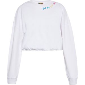 ebeeza Sweatshirt  azuur / goudgeel / lichtroze / wit