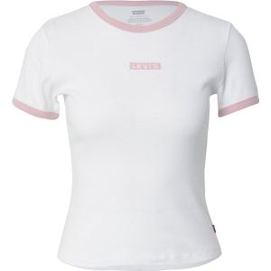 LEVI'S ® Shirt 'Graphic Ringer Rickie'  rosa / wit