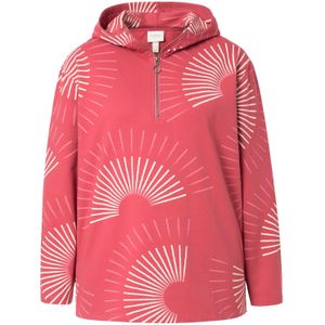 Ulla Popken Sweatshirt  lichtgeel / kersrood