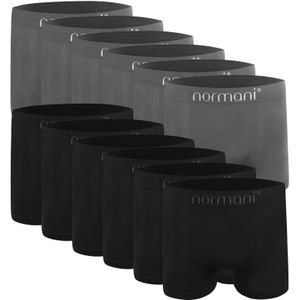 normani Boxershorts  grijs / zwart / wit