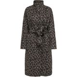 ONLY - Tussenmantel - Bruin - Klassieke Mantel - Dierenprint
