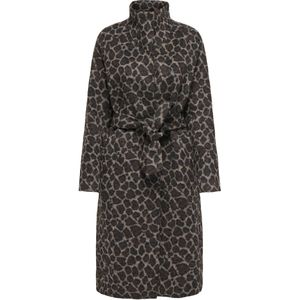 ONLY - Tussenmantel - Bruin - Klassieke Mantel - Dierenprint