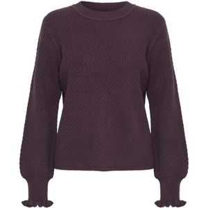 b.young Trui 'Milo'  aubergine