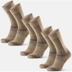 DANISH ENDURANCE - Wandelsokken - Beige - Merino Wollen - 3 Paar - Unisex