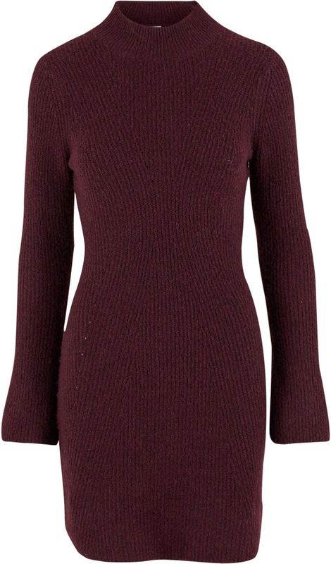 Noisy may Gebreide jurk 'NMNola'  wijnrood