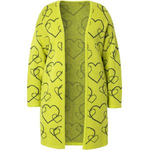 MIAMODA Gebreid vest  appel / zwart