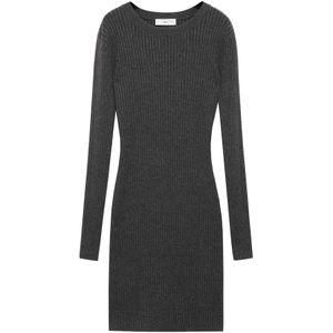 MANGO TEEN Gebreide jurk 'Ribi'  antraciet