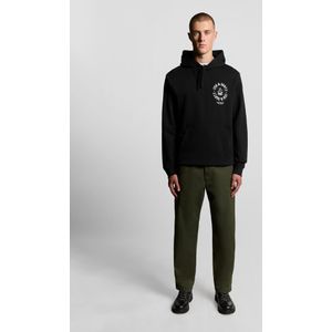 Lyle & Scott Sweatshirt 'Ship Insignia'  zwart / wit