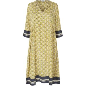 Masai Zomerjurk 'MaNorberta'  crème / blauw / riet