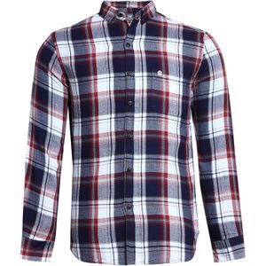 Campus Sutra Overhemd 'Tarina'  grijs / wijnrood / zwart / wit