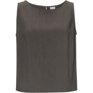 Lascana Top - Kaki - Viscose/Linnen - Ruimvallend - Mouwloos