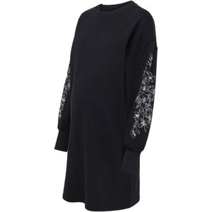 Only Maternity Jurk 'OLMKobina'  zwart / wit