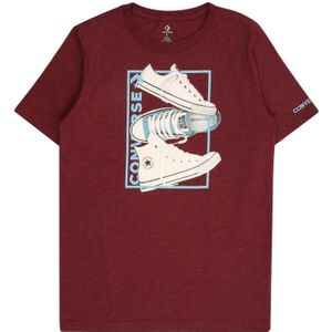 CONVERSE Shirt '3 SHOE'  lichtblauw / bordeaux / wit