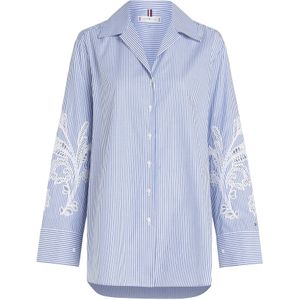 TOMMY HILFIGER Blouse  blauw / wit
