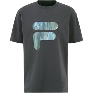 FILA - CROIX - T-shirt - Blauw / Grijs - Katoen - Halve Mouw