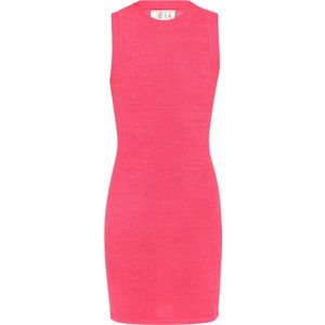 IZIA Gebreide jurk 'Boho'  framboos