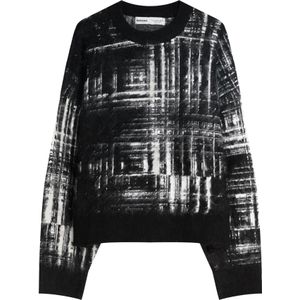Bershka Trui  zwart / wit