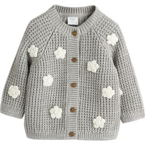 Next Gebreid vest  grijs / wit