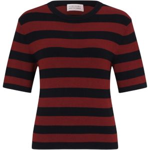 Guido Maria Kretschmer Women Shirt 'Maria'  donkerrood / zwart