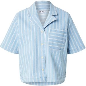 OBJECT Blouse 'OBJELSIE'  blauw / wit