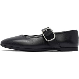 Derimod Ballerina met riempjes  zwart