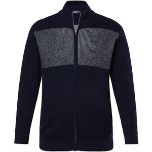 Men Plus Gebreid vest  navy / blauw gemêleerd