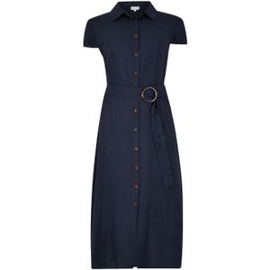 Apricot - Blousejurk - Marine - Effen - 3/4 Lengte - Losse Pasvorm