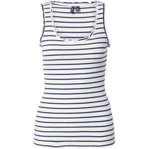 VERO MODA Top 'VMSEA'  marine / wit