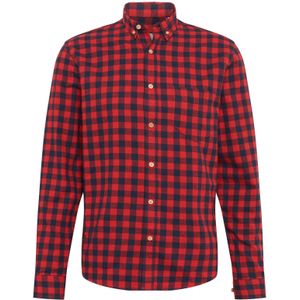 Kronstadt Overhemd 'Johan'  navy / rood