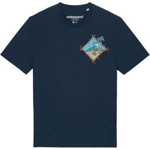 Watapparel Shirt ' Beach is calling '  donkerblauw