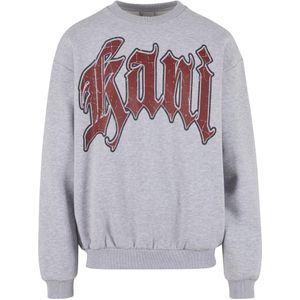 Karl Kani Sweatshirt 'Inside Out'  grijs gemêleerd / donkerrood / zwart