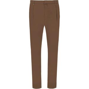Distretto12 Bandplooibroek 'Rio Pence T. Giron'  bruin