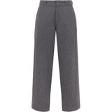 DICKIES - Lima - Broek - Donkergrijs - Krijtstrepen - Wide Leg