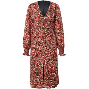 In The Style Jurk 'Olivia'  beige / opaal / rood / zwart