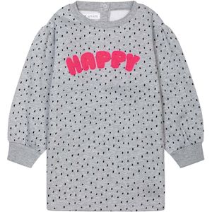 MINOTI Jurk  grijs / pink / zwart