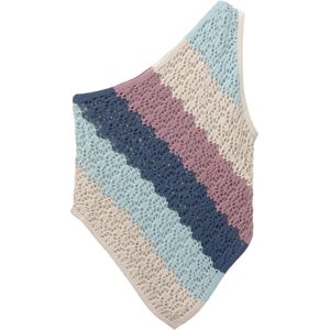 Pull&Bear Gebreide top  crème / navy / turquoise / oudroze