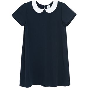 Cool Club Jurk  navy / wit