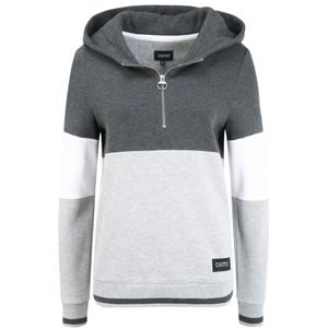 Oxmo Sweatshirt 'OXOmara'  grijs / zwart / wit
