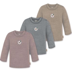 normani Shirt 'Taupo'  donkerbeige / donkergrijs / grijs gemêleerd / eosine